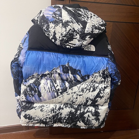 The North Face Black and Blue Puffer Jacket - Picture 7 of 15